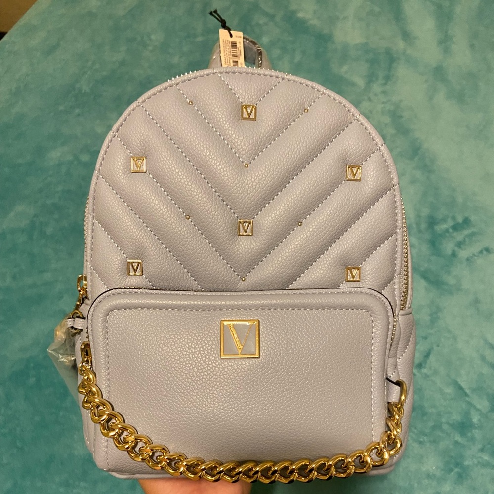 blue mini backpack